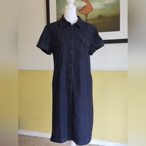 NWOT Talbot's Denim Short Sleeve Dress